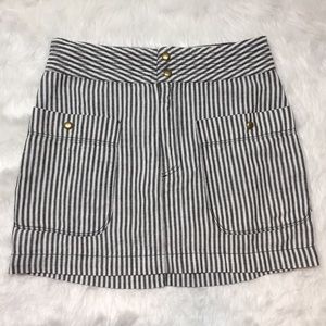 Silence & noise striped Mini skirt size 10 EUC